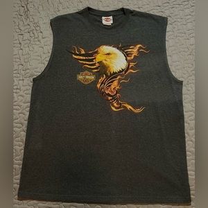 VNTG-Y2K-Harley Davidson- sleeveless t-shirt